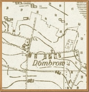 Dąbrowa mapa 1944 r.